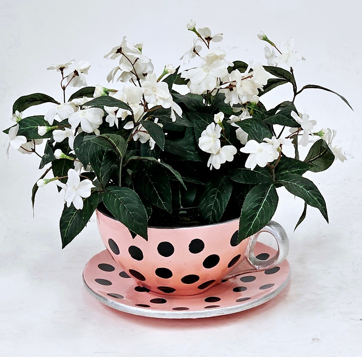 Whimsical Tea Cup w/Saucer Planter.