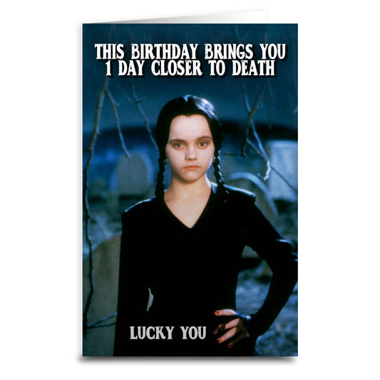 Wednesday Addams Birthday Card