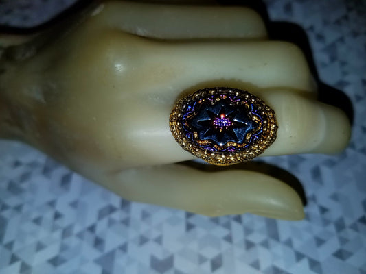 Peacock Intaglio Ring