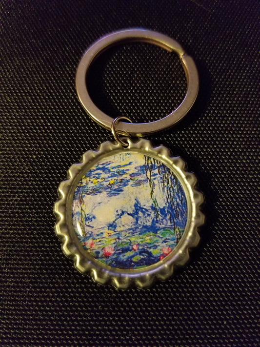 Water Lilies Key Chain