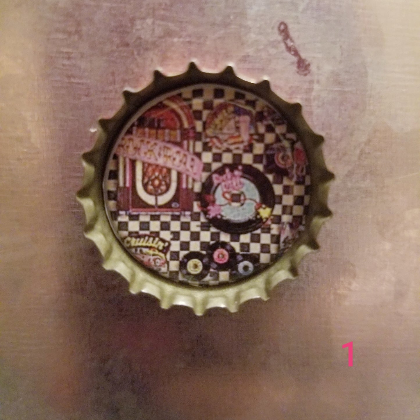 Retro Bottle Cap Magnet