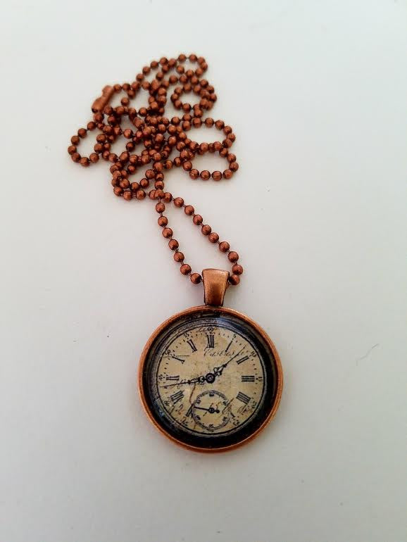 Time Cabochon Necklace