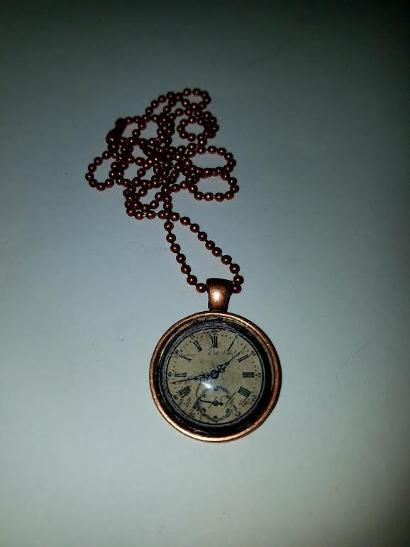 Time Cabochon Necklace